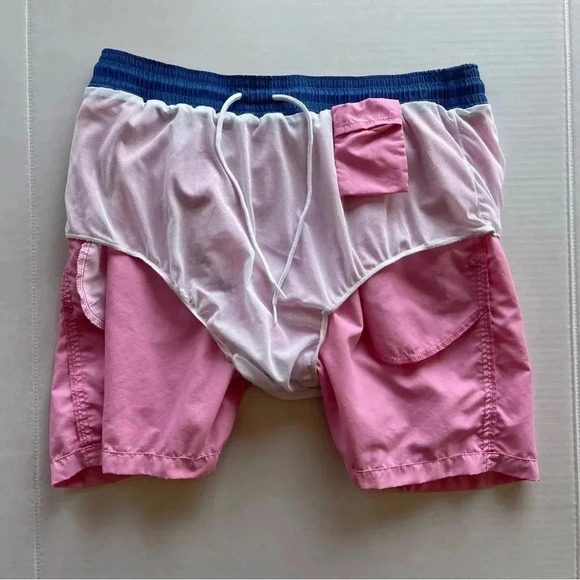 Ralph Lauren Mens XXL Classic Solid Pink Swim Trunks Suit Shorts Lined 5" Nylon - Picture 6 of 11